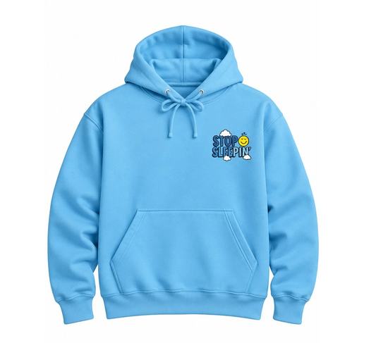 Stop Sleepin' On God Hoodie — Blue