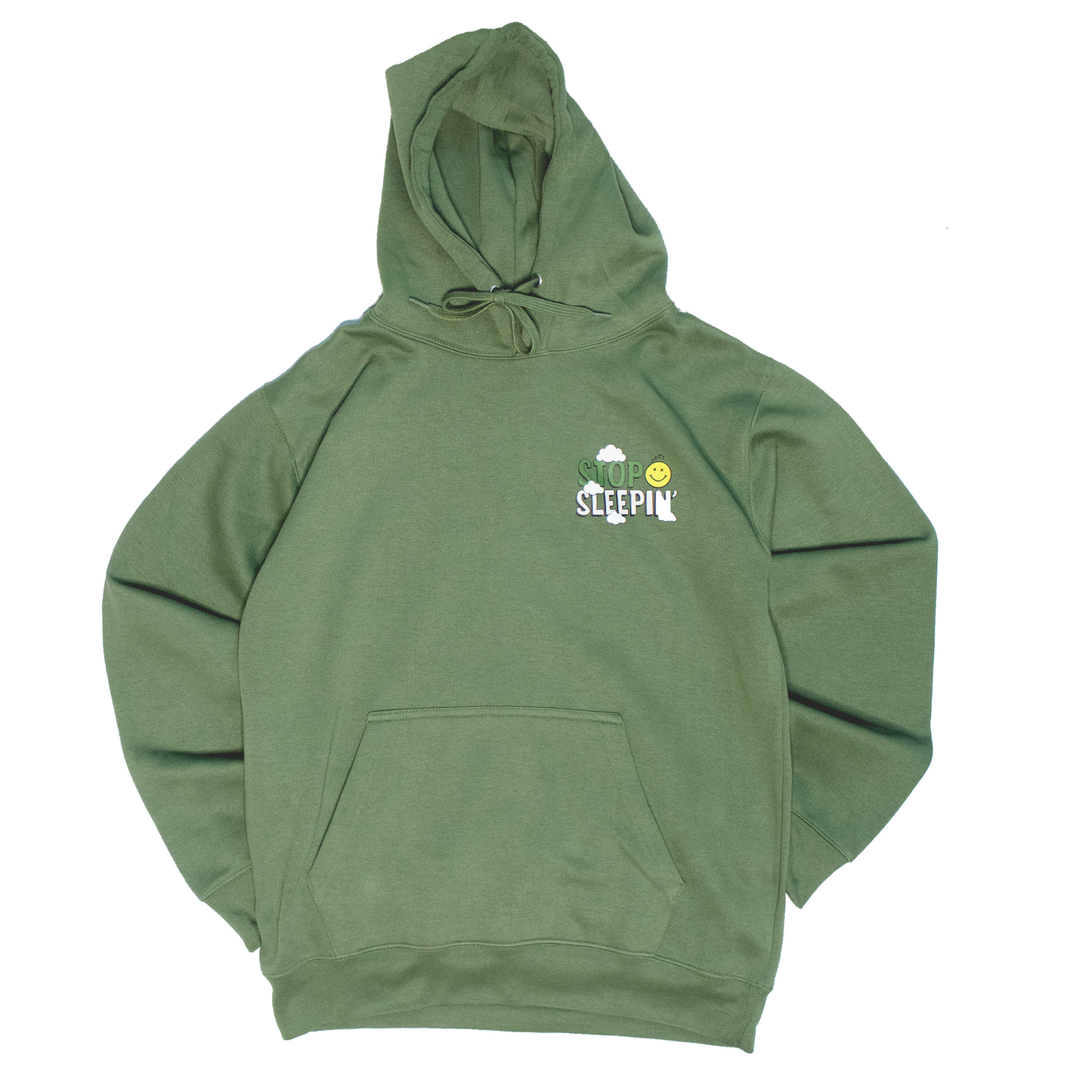 Olive Green x Cream Hoodie