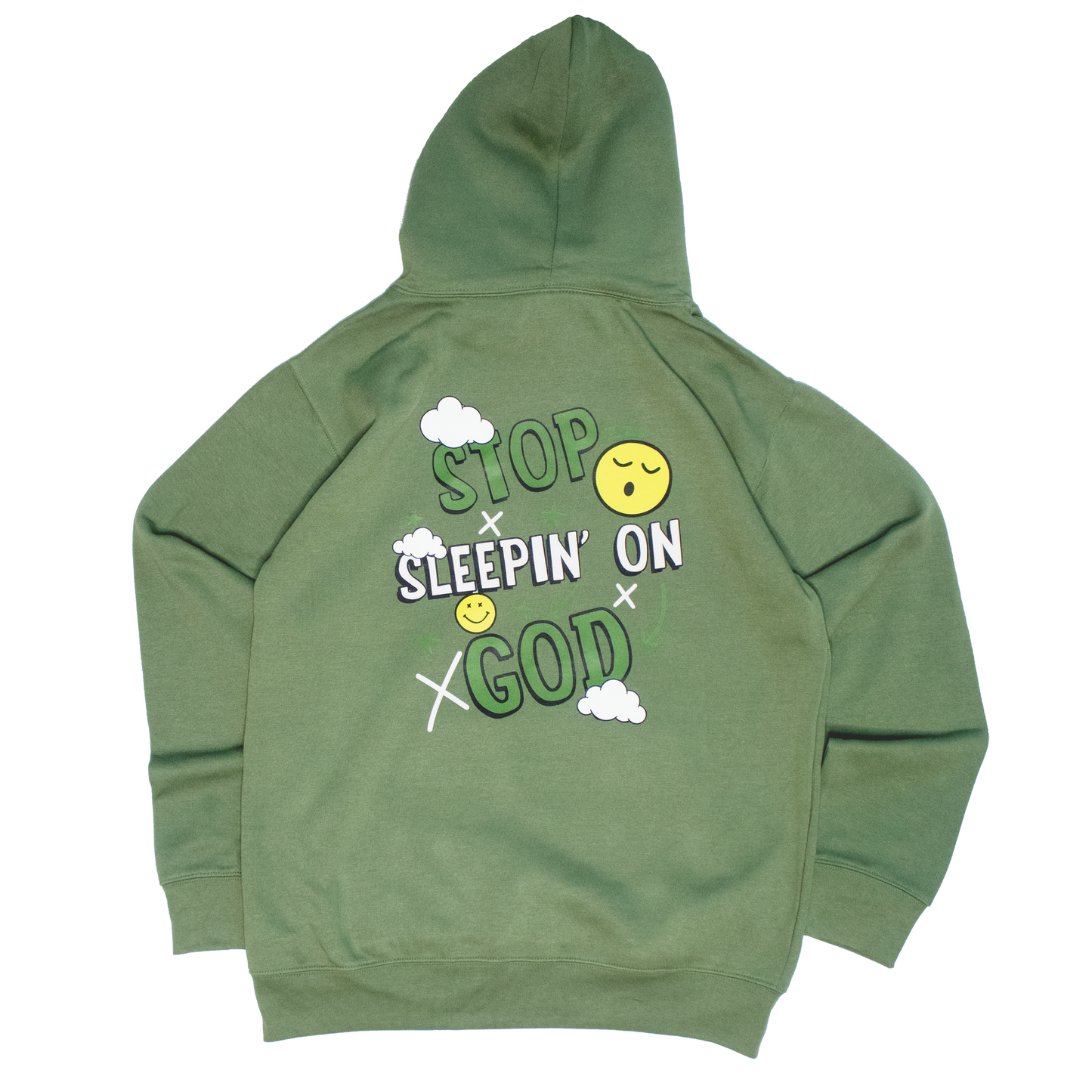 Olive Green x Cream Hoodie