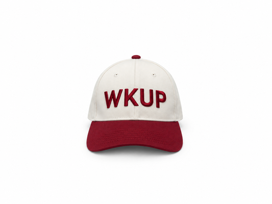 WKUP Snapback — Burgundy / White